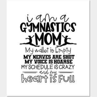 Gymnastics mom, heart full wallet empty Posters and Art